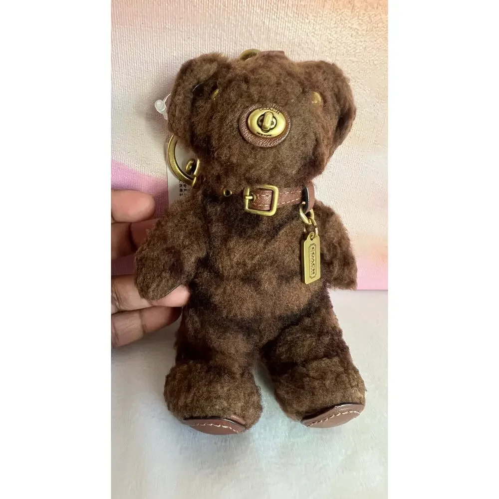Coach Shearling Bear Charm - Picture 2 of 10